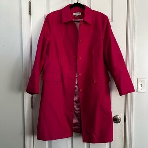 EUC Hot Pink Trench Coat